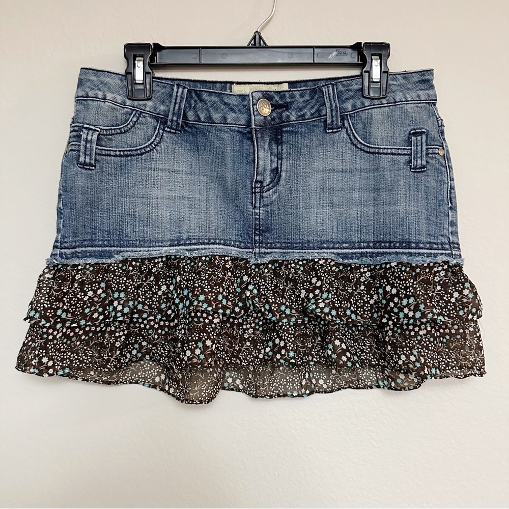 American Rag | Denim Skirt with Ruffle